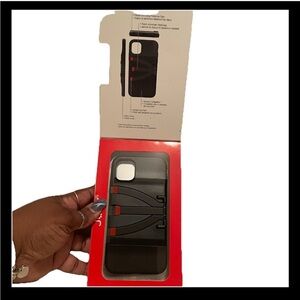 Sleek Black and Red Phone  case Iohone 11